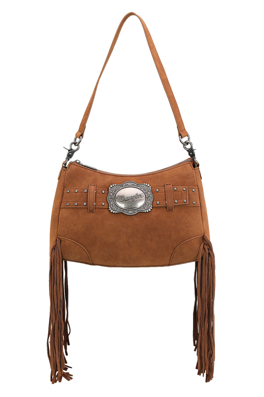 X5S2938BAG Wrangler Feature Buckle Shoulder Bag Tan