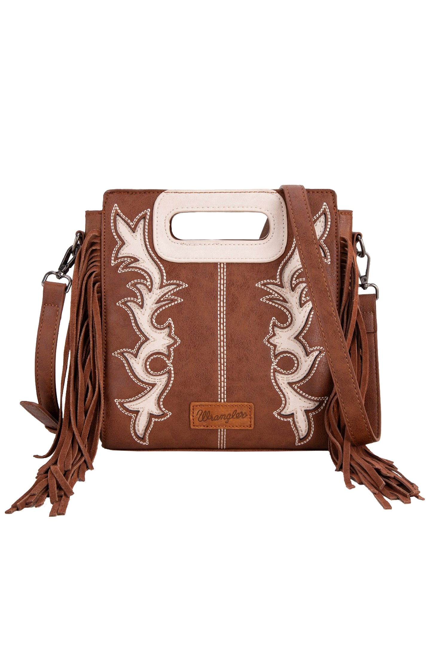 X5S2941BAG Wrangler Dallas Fringe Bag Coffee