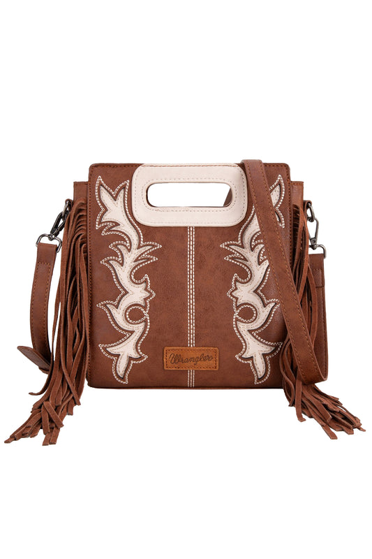 X5S2941BAG Wrangler Dallas Fringe Bag Coffee