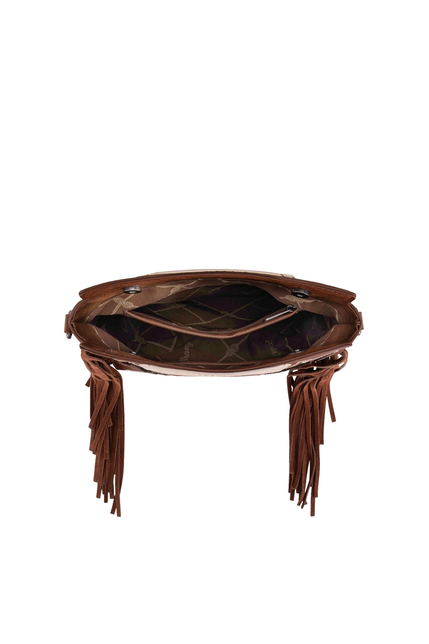 X5S2941BAG Wrangler Dallas Fringe Bag Coffee