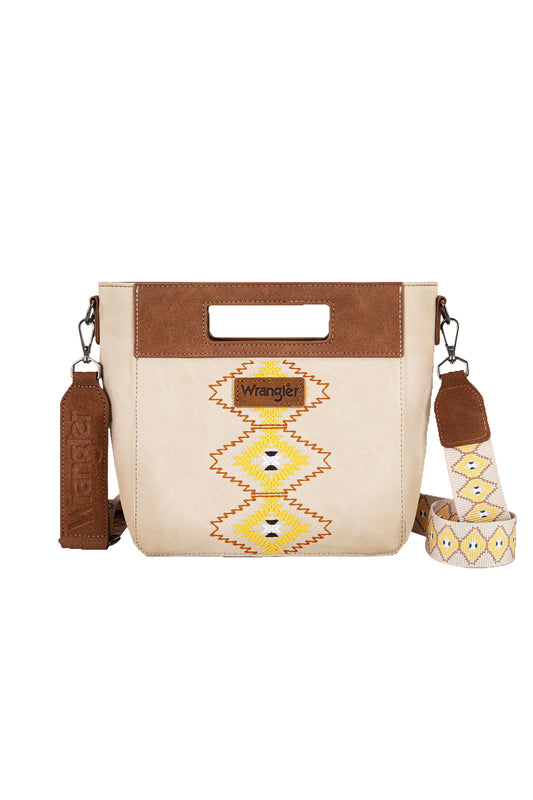 X5S2948BAG Wrangler Inez Embroidery Bag Natural