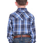 X5S3111362 Wrangler Boys Billy Logo LS Shirt