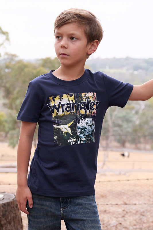 X5S3557384 Wrangler Boy's Luis Tee