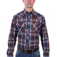 X5W1111227 Wrangler Men's Milo Logo LS Shirt