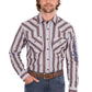 X6S151111659 Wrangler Men's Eli Logo LS Shirt Denim/Tan
