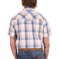 X6S1117672 Wrangler Men's Adrian SS Shirt Navy/Tan