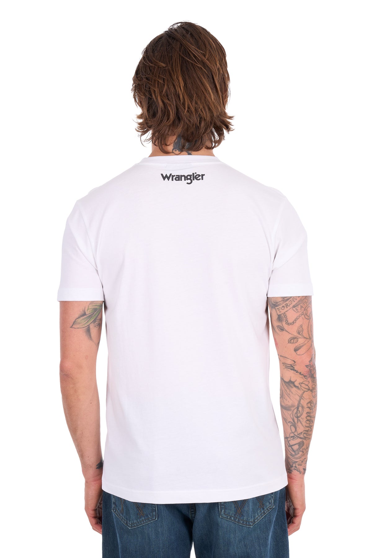 X6S1557684 Wrangler Men's Michael SS Tee White