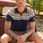X6S1560678 Wrangler Men's Tyrone 1PKT SS Navy/Tan