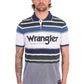 X6S1566676 Wrangler Men's Henry SS Polo Navy/Cypress