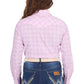 X6S2101601 Wrangler Women's Essie LS Shirt Pink/Blue