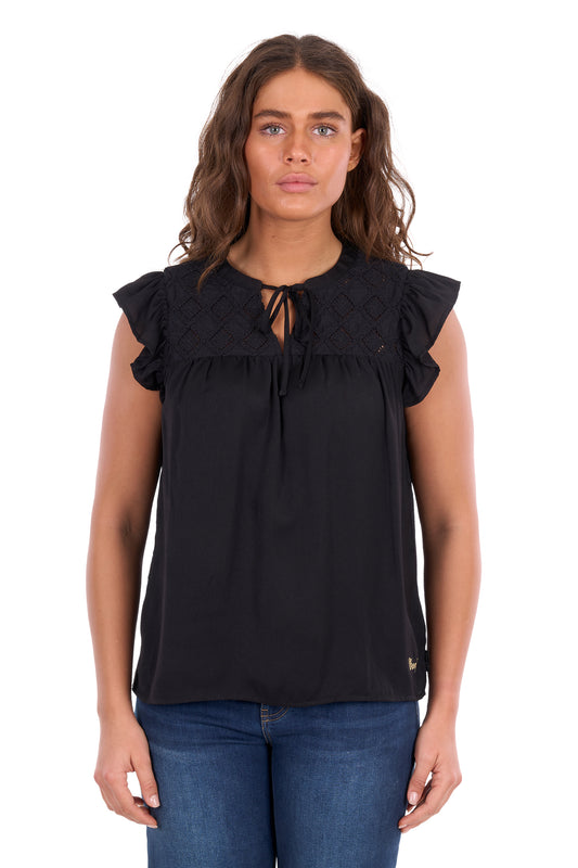 X6S2502616 Wrangler Women's Stella Blouse Black