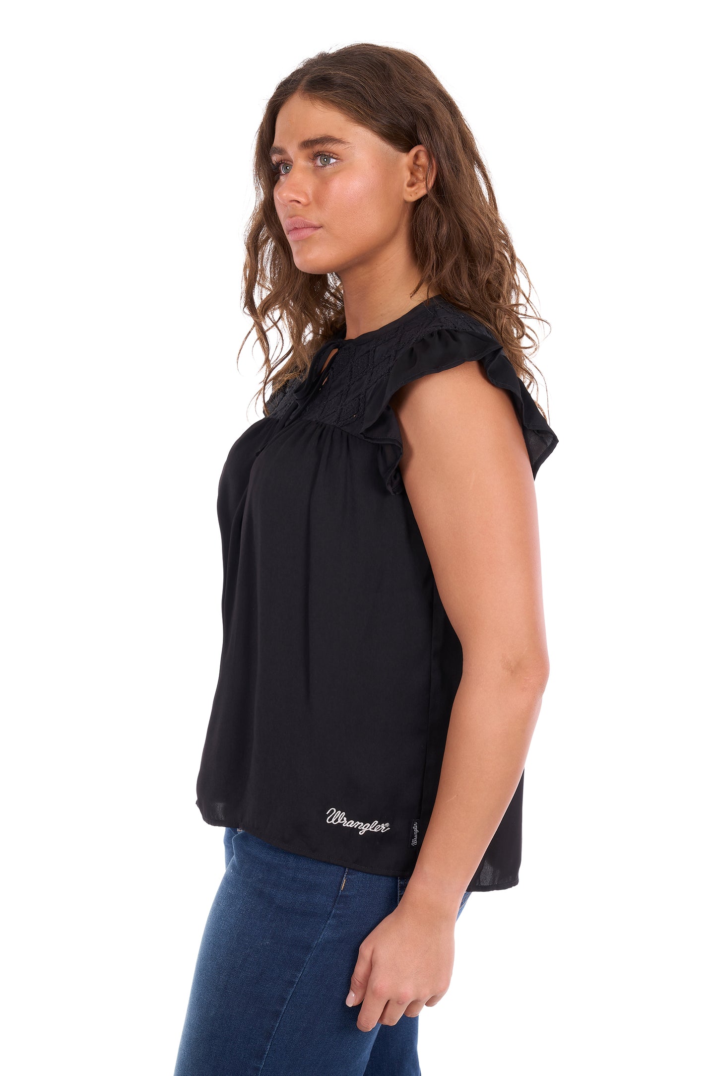 X6S2502616 Wrangler Women's Stella Blouse Black