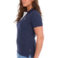 X6S2514624 Wrangler Women's Tessa SS Polo Navy