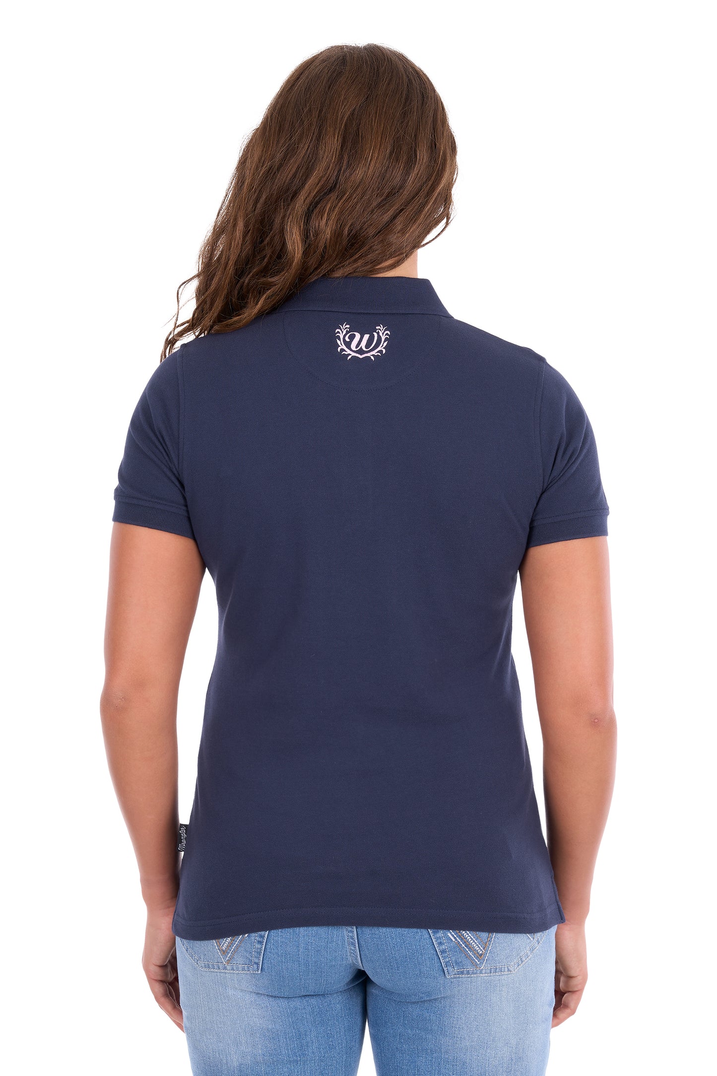 X6S2514624 Wrangler Women's Tessa SS Polo Navy