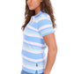 X6S2514625 Wrangler Women's Sloan SS Polo Blue/Mint