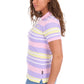 X6S2514626 Wrangler Women's Quinn SS Polo Lavender/Yellow