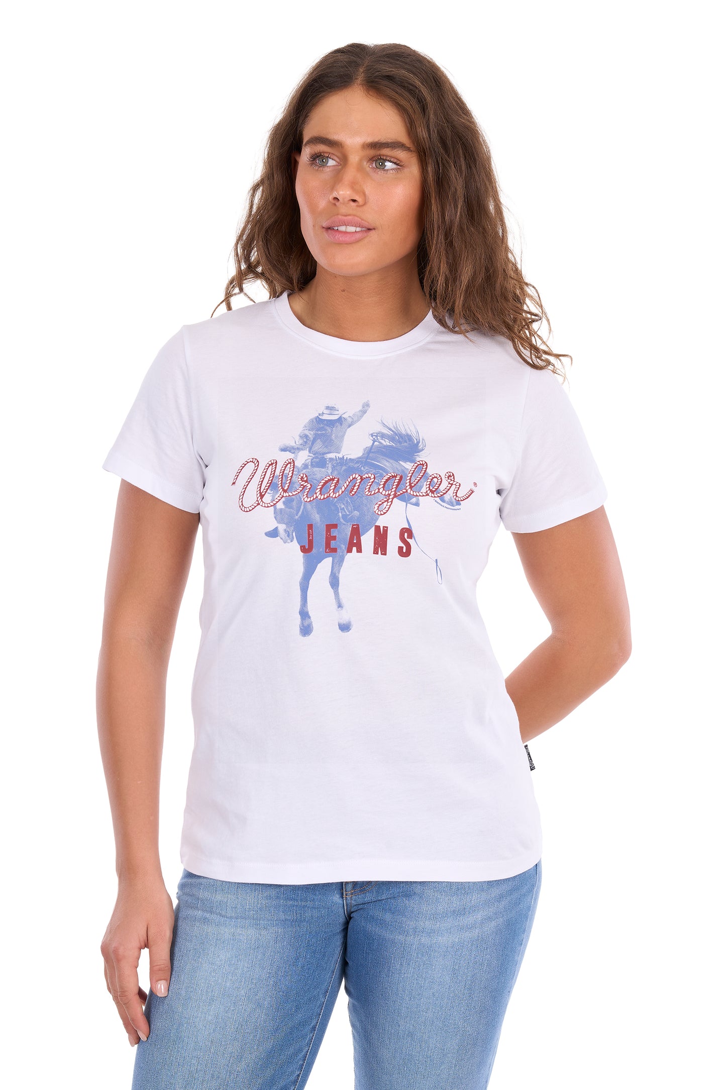 X6S2598635 Wrangler Women's Gwen SS Tee White