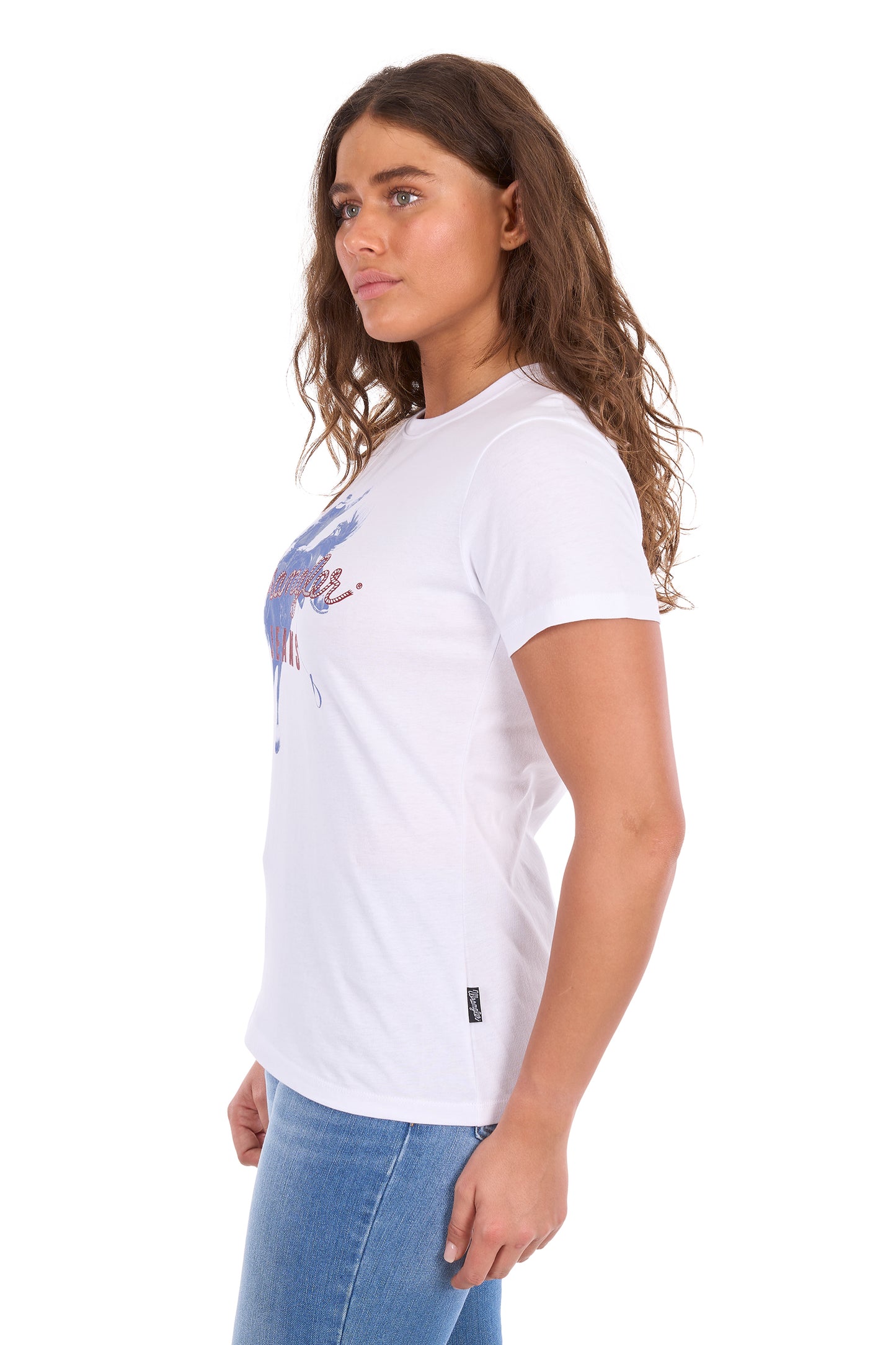 X6S2598635 Wrangler Women's Gwen SS Tee White
