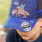 X6S3946CAP Wrangler Boy's Abe Trucker Cap Navy/Blue