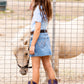 X6S5202720 Wrangler Girl's Grace Skirt Faded Blue