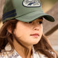 X6S5946CAP Wrangler Girl's Aneta Trucker Cap Khaki Marle