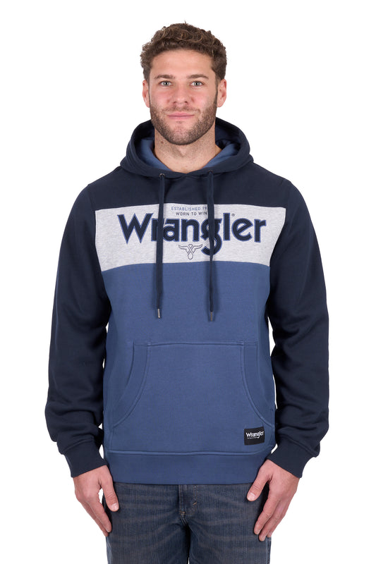 X6W1540513 Wrangler Men's Clinton Hoodie Navy/Denim