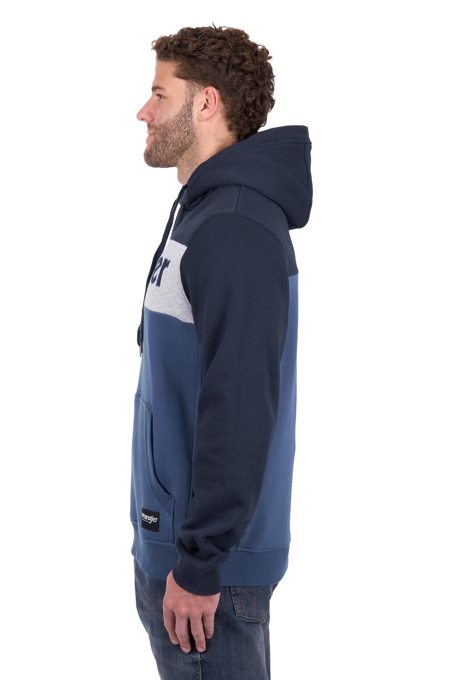 X6W1540513 Wrangler Men's Clinton Hoodie Navy/Denim