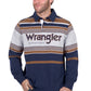 X6W1552501 Wrangler Men's Federick Rugby Navy/Tan