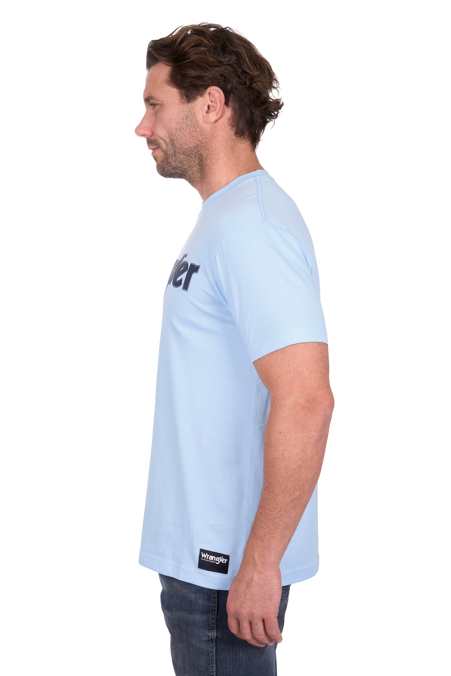 X6W1557495 Wrangler Men's Blake Tee Light Blue