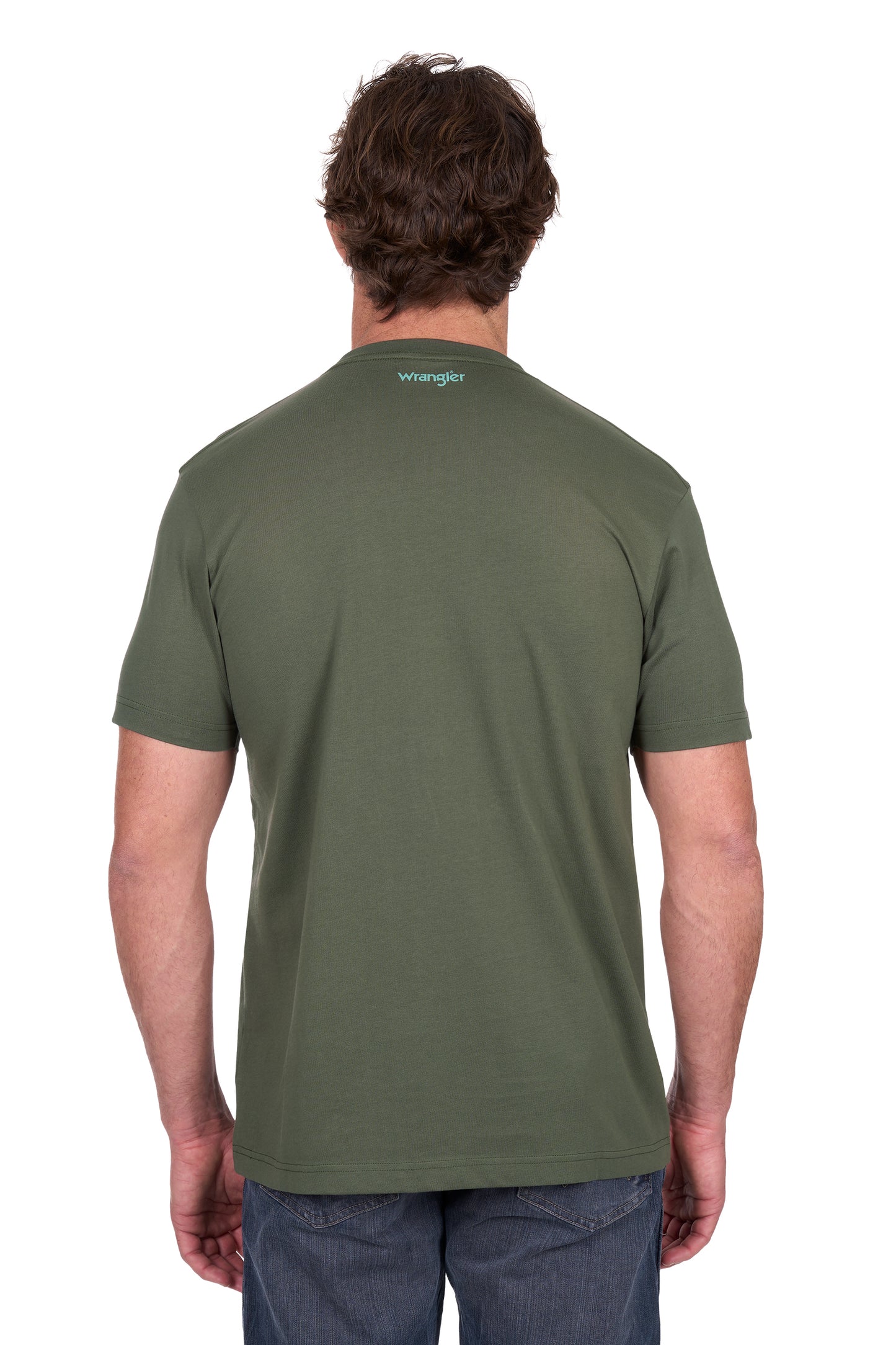 X6W1557497 Wrangler Men's Carlos Tee Cypress