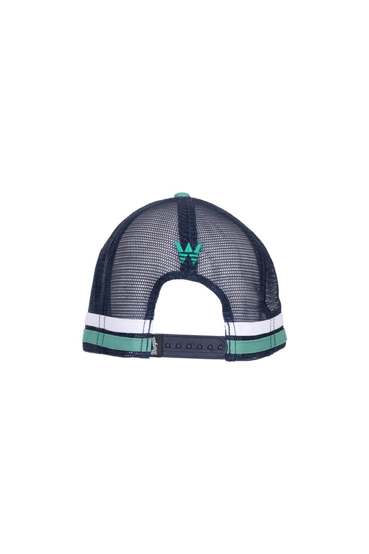 X6W1945CAP Wrangler Men's Arthur HP Trucker Cap Sage/Navy