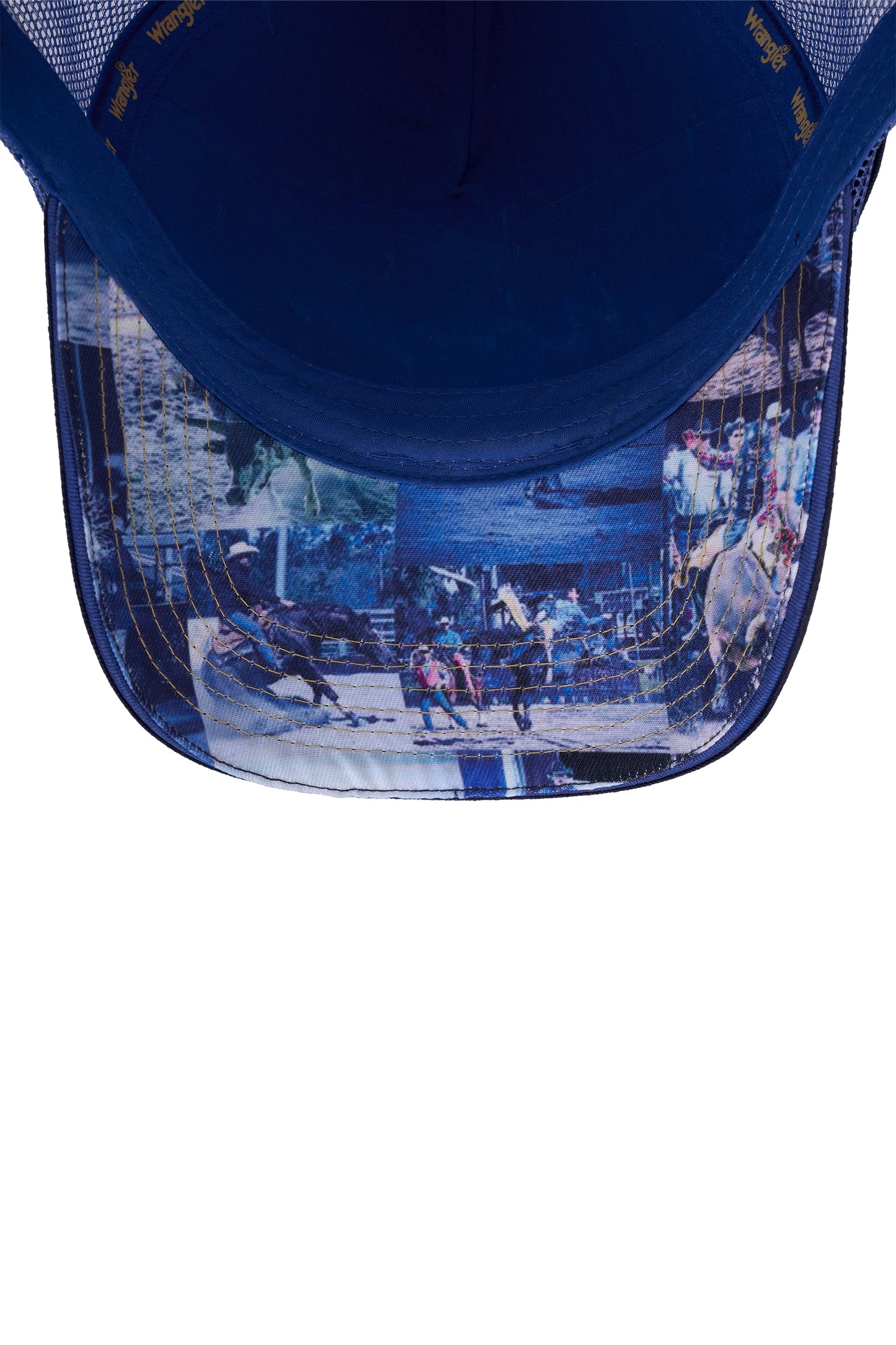 X6W1947CAP Wrangler Men's Mario HP Trucker Cap Navy/Denim