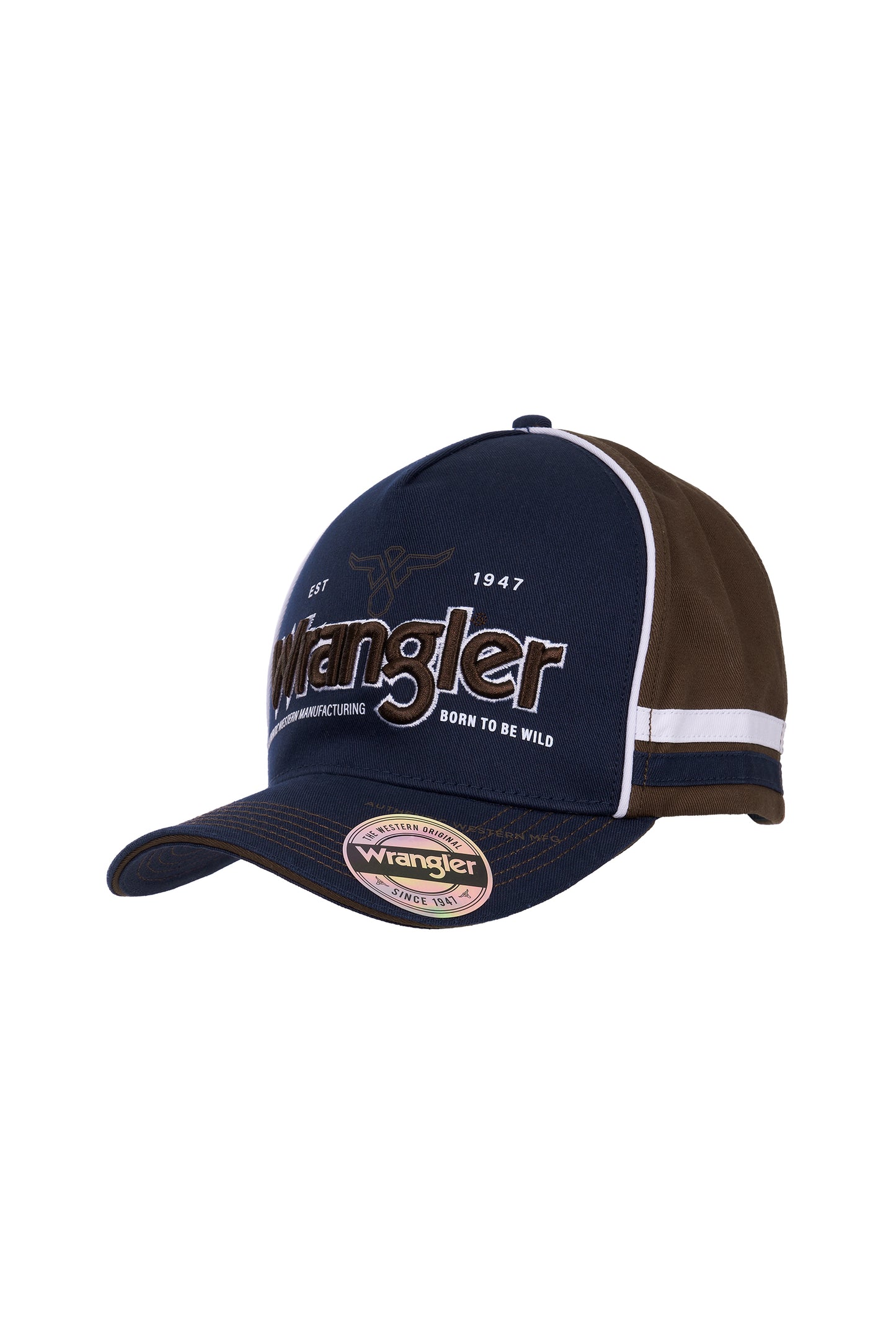 X6W1951CAP Wrangler Men's Tom HP Trucker Cap Tan/Navy