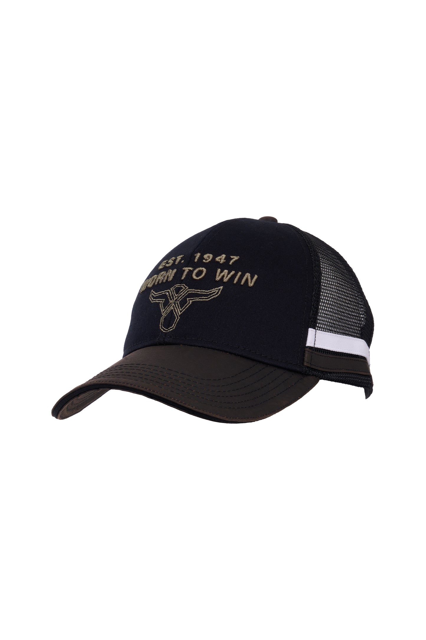 X6W1953CAP Wrangler Men's Phil HP Trucker Cap Black/Rustic