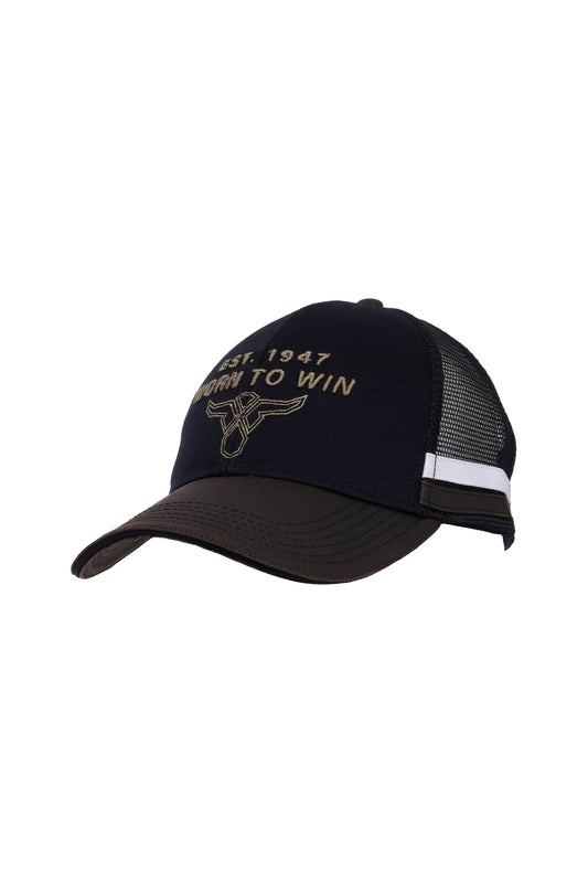 X6W1953CAP Wrangler Men's Phil HP Trucker Cap Black/Rustic