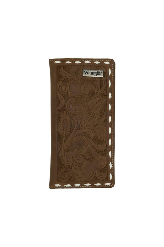 X6W1976WLT Wrangler Men's Marlo Rodeo Wallet Tan