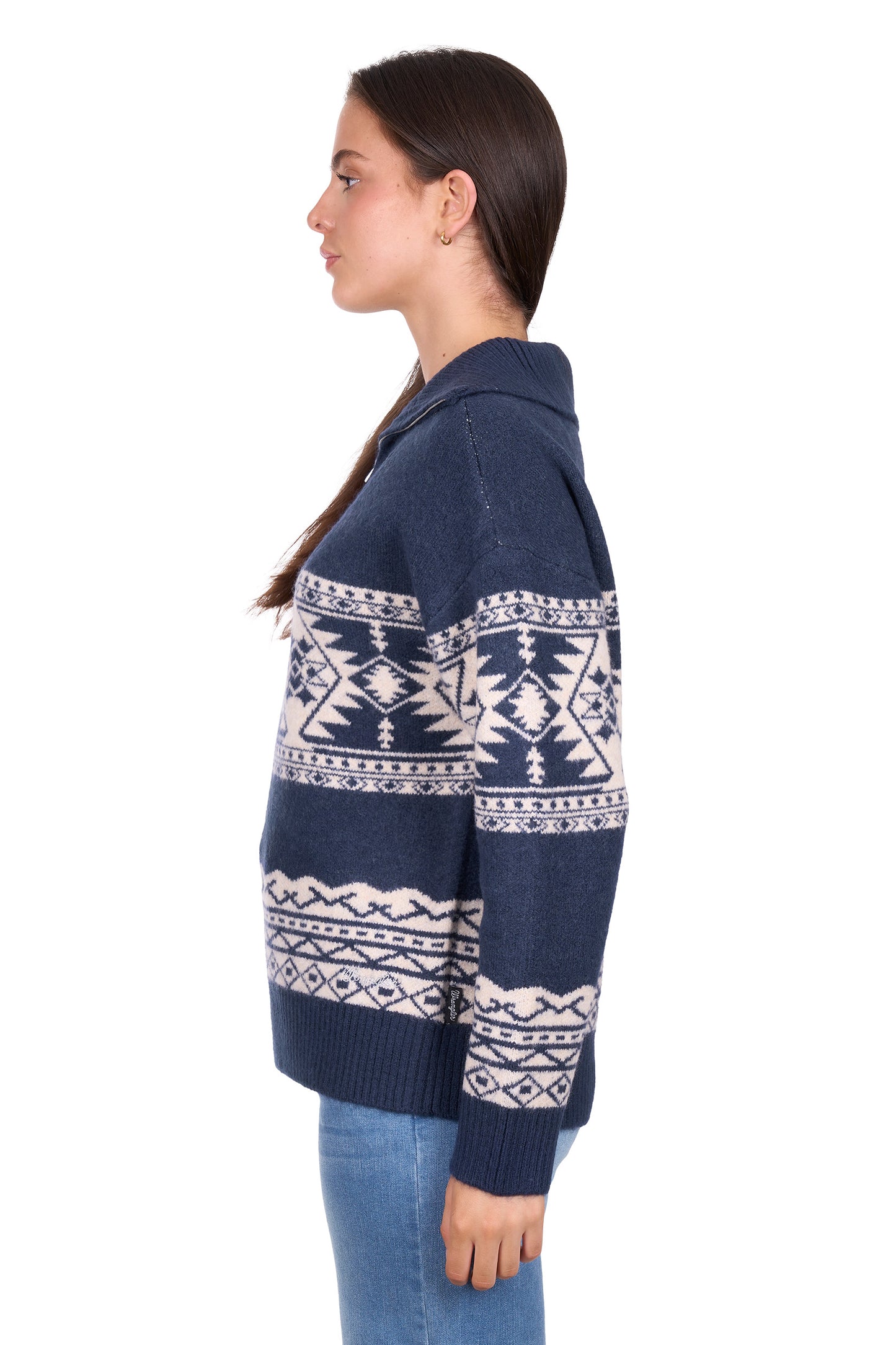 X6W2518578 Wrangler Women's Lacey 1/4 Pullover Navy