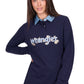 X6W2577541 Wrangler Women's Brooke Rugby Navy/Light Blue