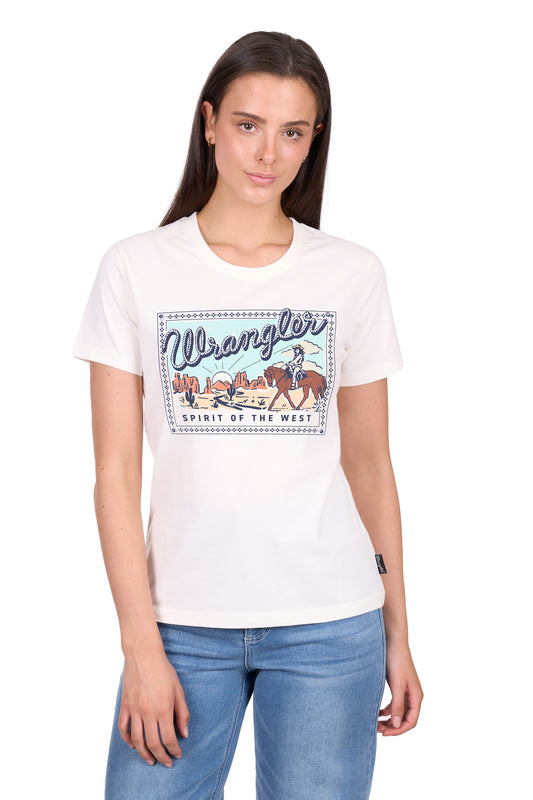 X6W2598540 Wrangler Women's Vanessa Tee Cream