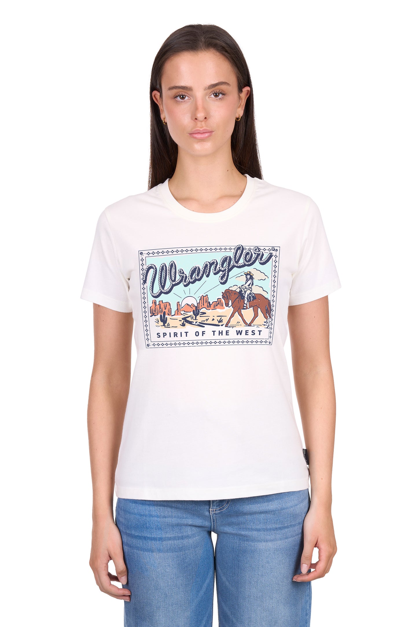 X6W2598540 Wrangler Women's Vanessa Tee Cream
