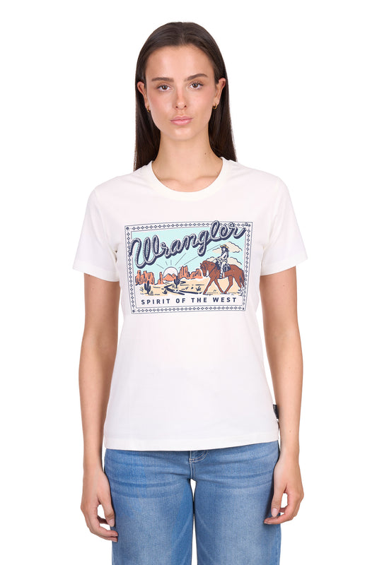 X6W2598540 Wrangler Women's Vanessa Tee Cream