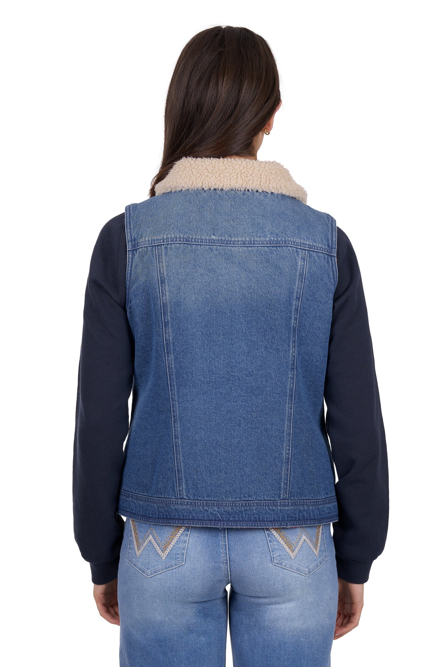 X6W2602570 Wrangler Women's Dixie Revs Vest Denim/Multi