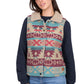 X6W2602570 Wrangler Women's Dixie Revs Vest Denim/Multi