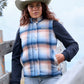 X6W2694566 Wrangler Women's Darla Vest Blue/Clay