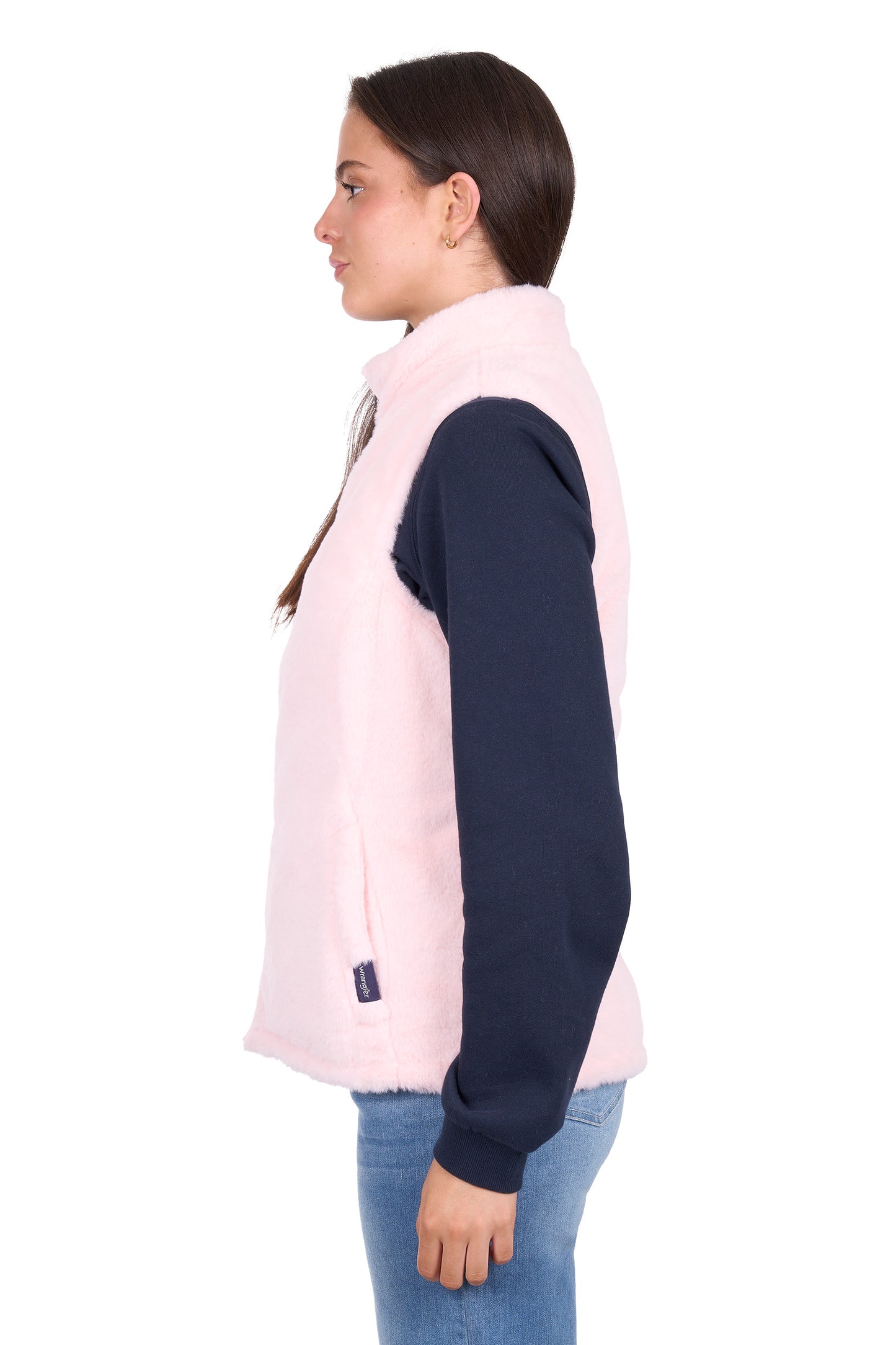 X6W2694573 Wrangler Women's Marta Reversible Vest Navy/Pink