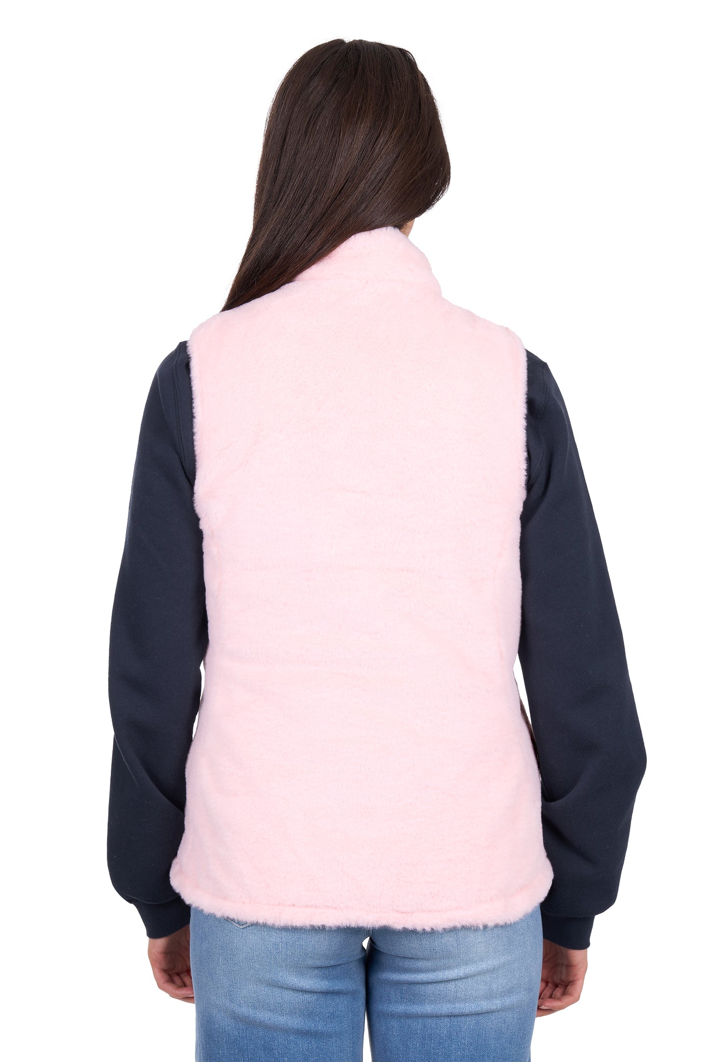 X6W2694573 Wrangler Women's Marta Reversible Vest Navy/Pink