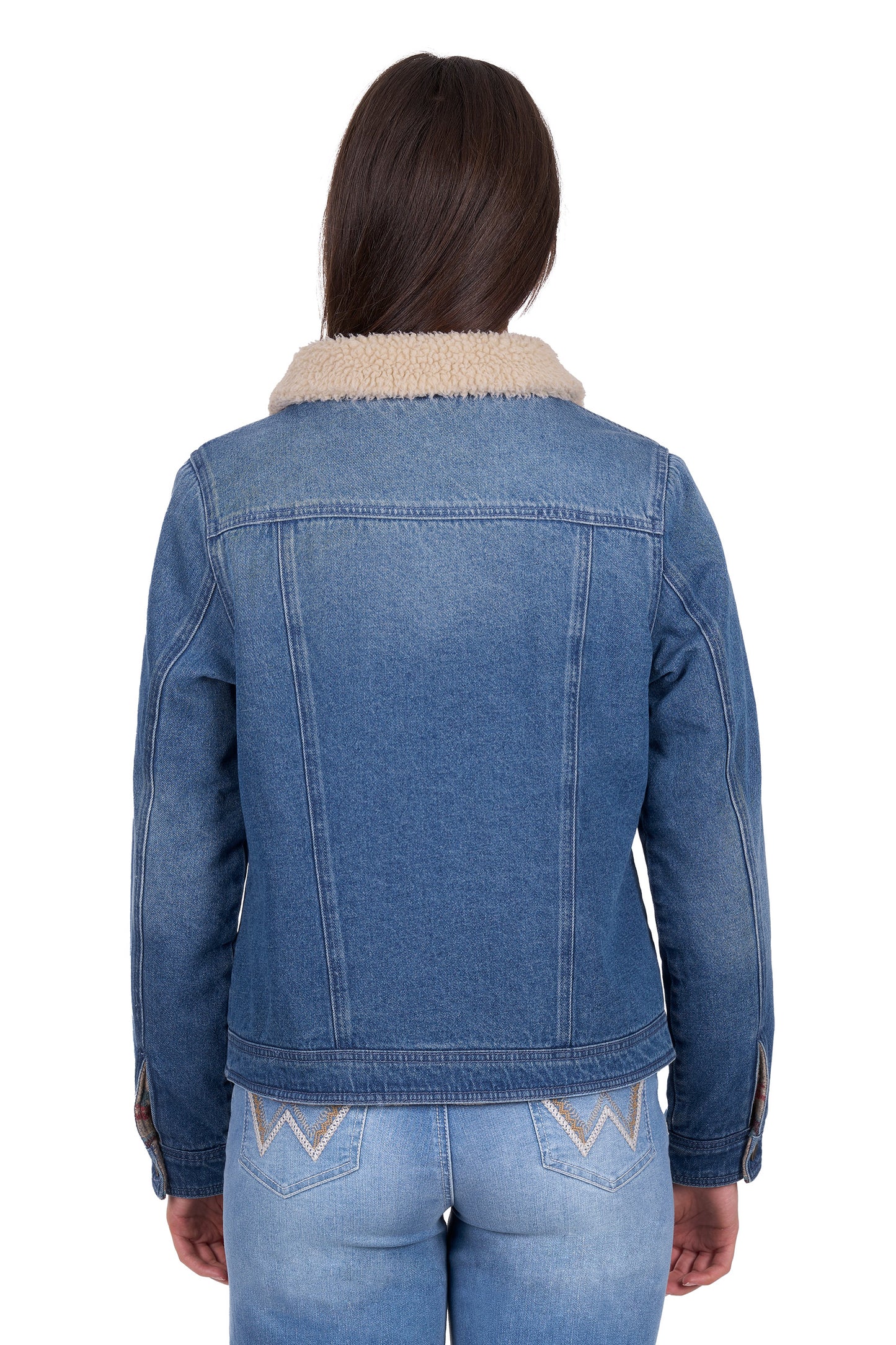 X6W2701568 Wrangler Women's Dixie Revs Jacket Denim/Multi