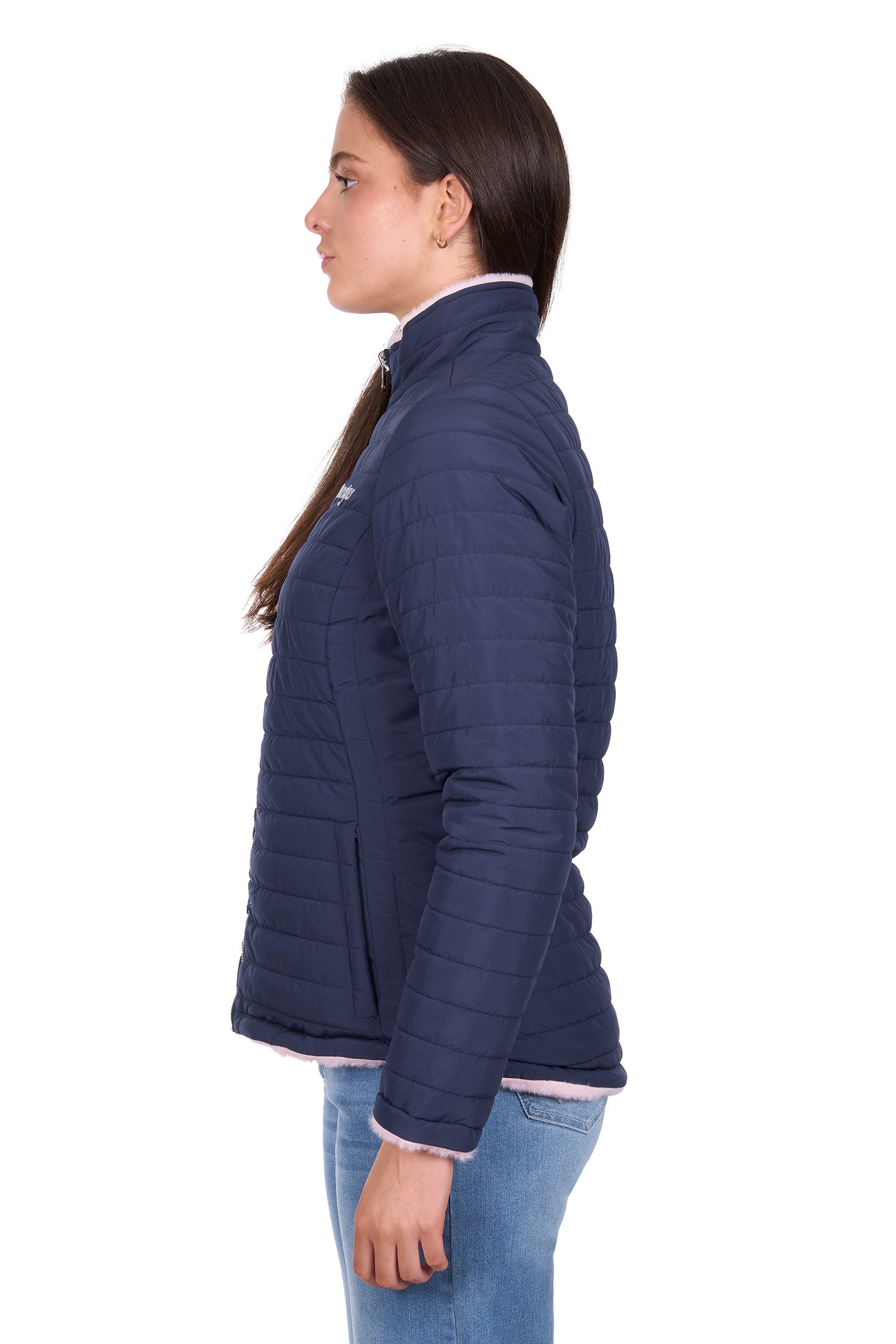 X6W2790572 Wrangler Women's Marta Reversible Jacket Navy/Pink