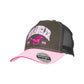 X6W2939CAP Wrangler Women's Erinn HP Ponytail Truck Cap Olive/Pink