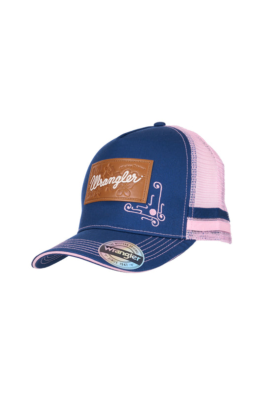 X6W2941CAP Wrangler Women's Sasha HP Ponytail Truck Cap Blue